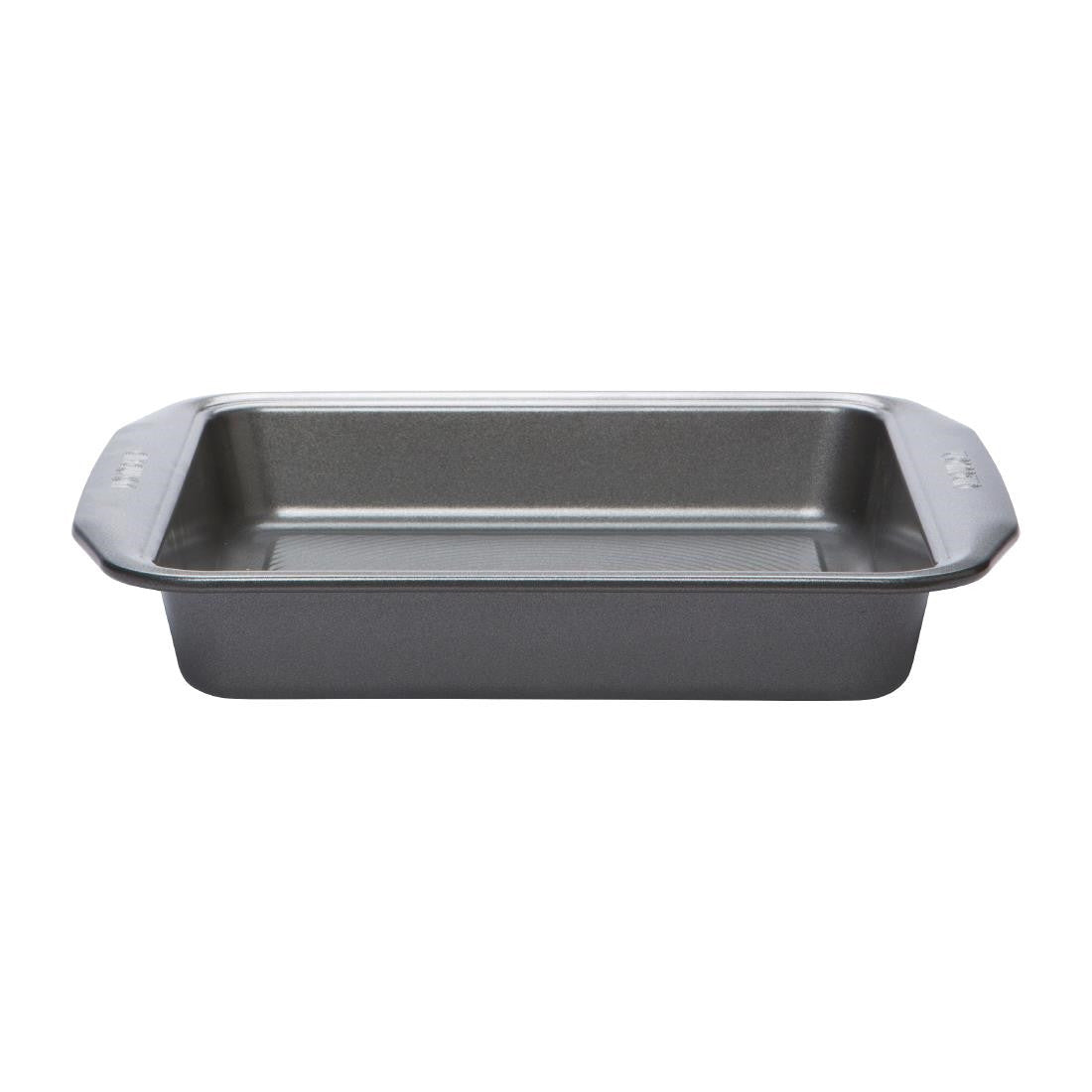 Side view of Circulon Square Cake Tin 290mm.