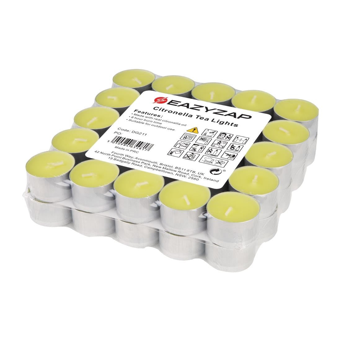 Eazyzap Citronella Tea Lights (Pack of 50) DG211