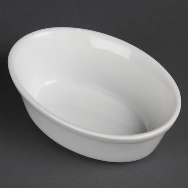 Olympia Whiteware Oval Pie Bowls 161mm 6 Pack DK807