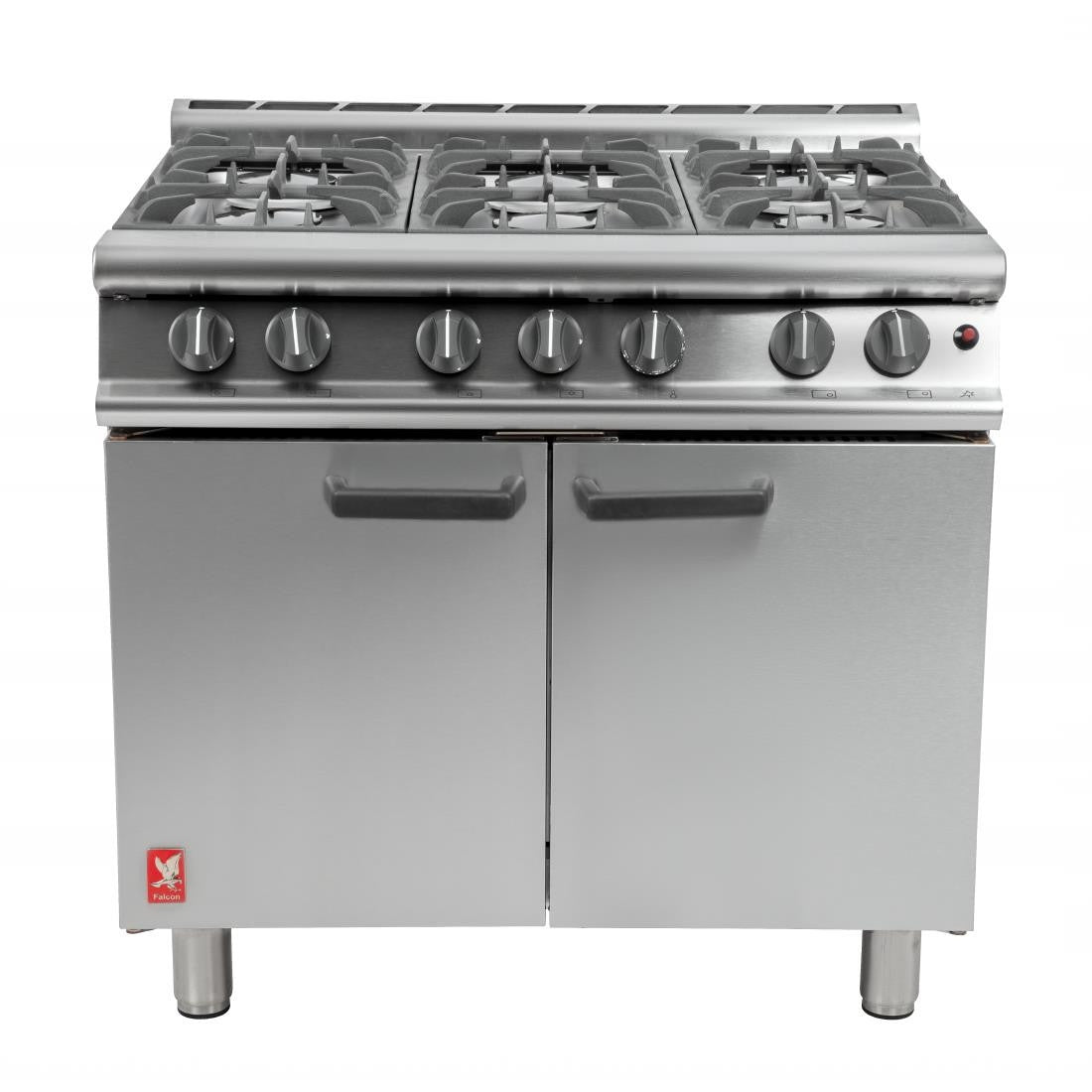 Falcon 6 Burner Dominator Plus Oven Range G3101 Natural Gas with Feet DK940-N