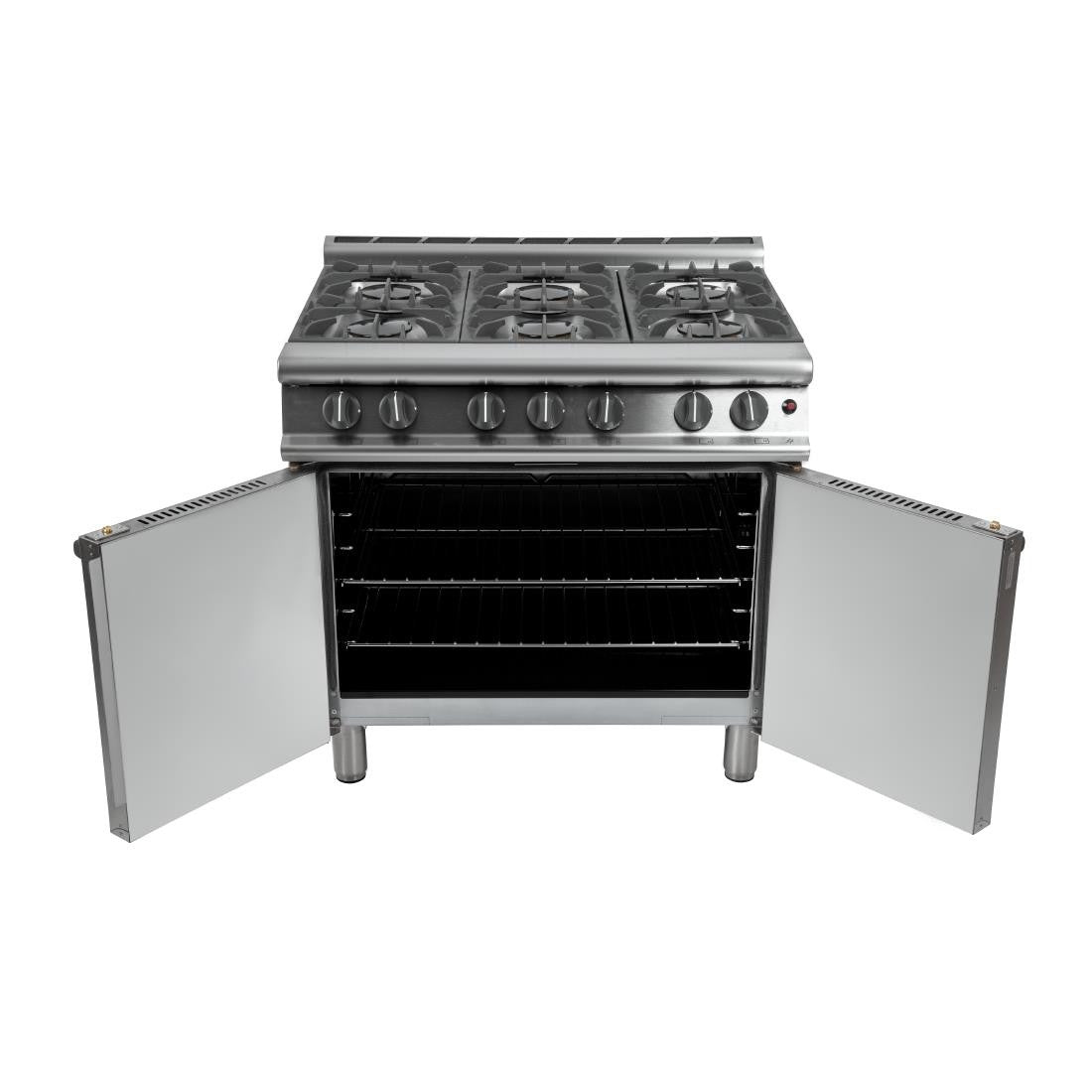 Falcon 6 Burner Dominator Plus Oven Range G3101 Natural Gas with Feet DK940-N