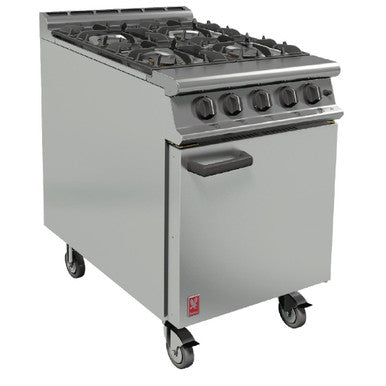 Falcon 4 Burner Dominator Plus Oven Range G3161 Natural Gas with Castors DK943-N