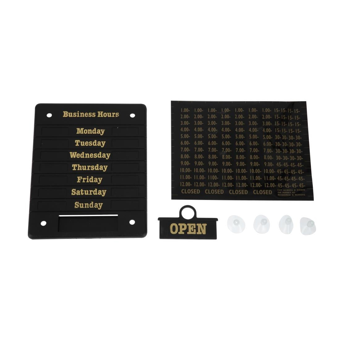 Beaumont Adjustable Opening Hours Display DL226