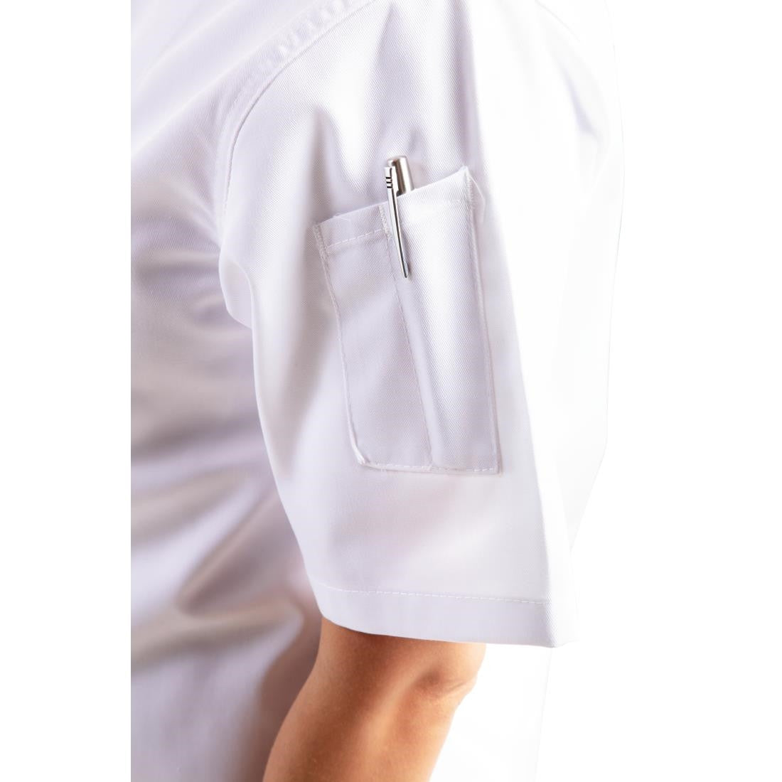 Whites Chicago Unisex Chefs Jacket Short Sleeve White L DL711-L