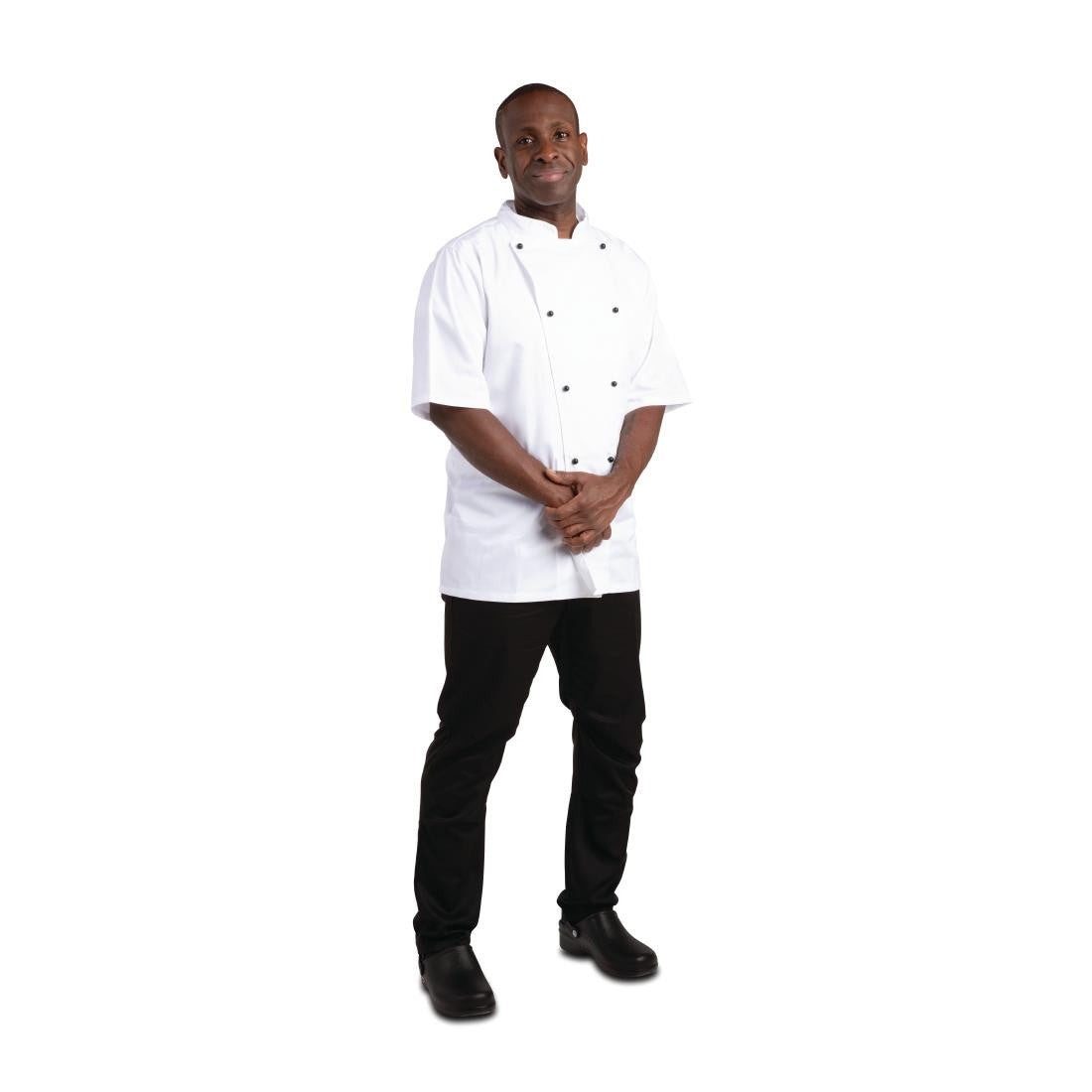 Whites Chicago Unisex Chefs Jacket Short Sleeve White M DL711-M