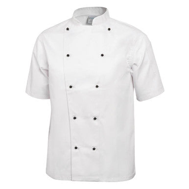 Whites Chicago Unisex Chefs Jacket Short Sleeve White XL DL711-XL