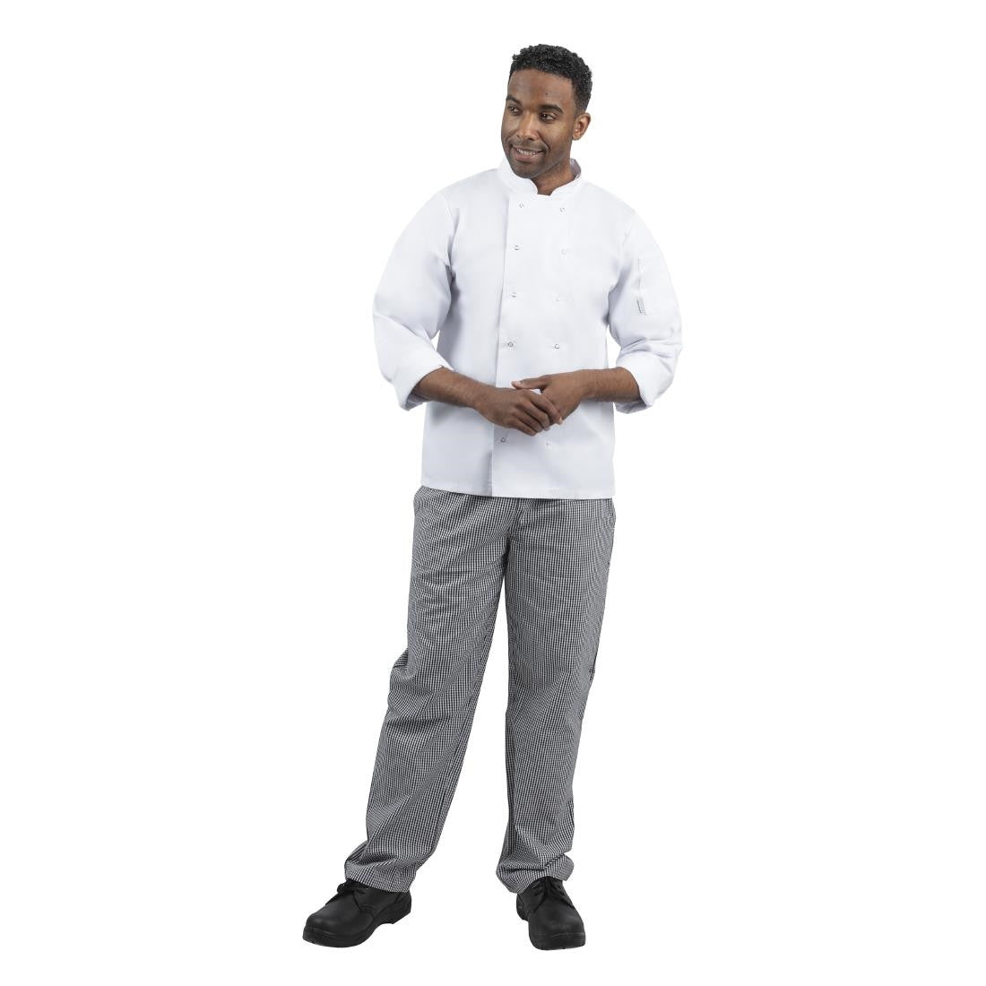 Whites Unisex Vegas Chefs Trousers Black and White Check XS DL712-XS