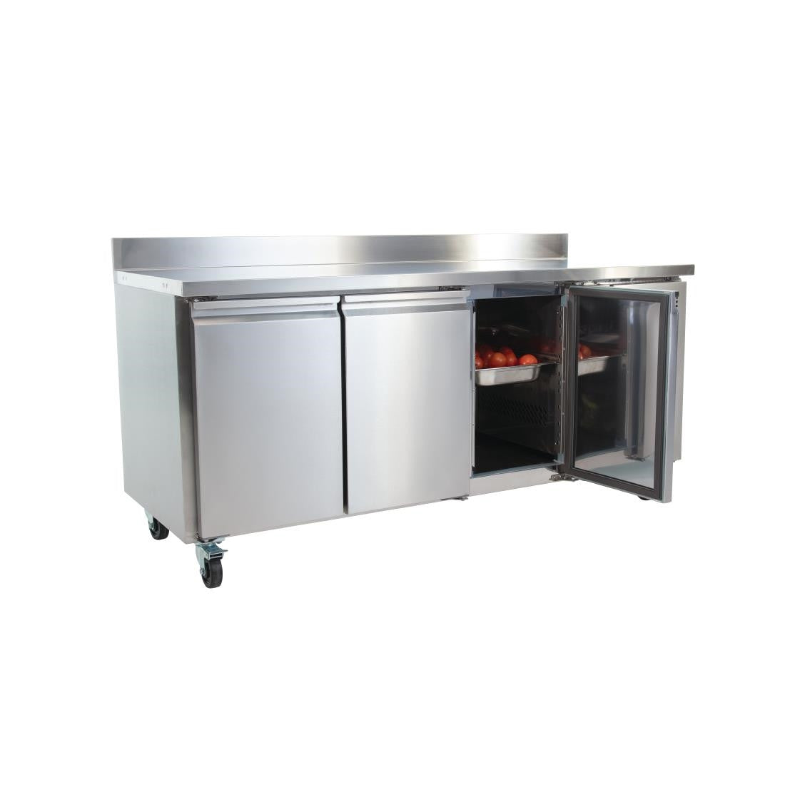 Polar U-Series Triple Door Counter Fridge with Upstand 417Ltr DL915