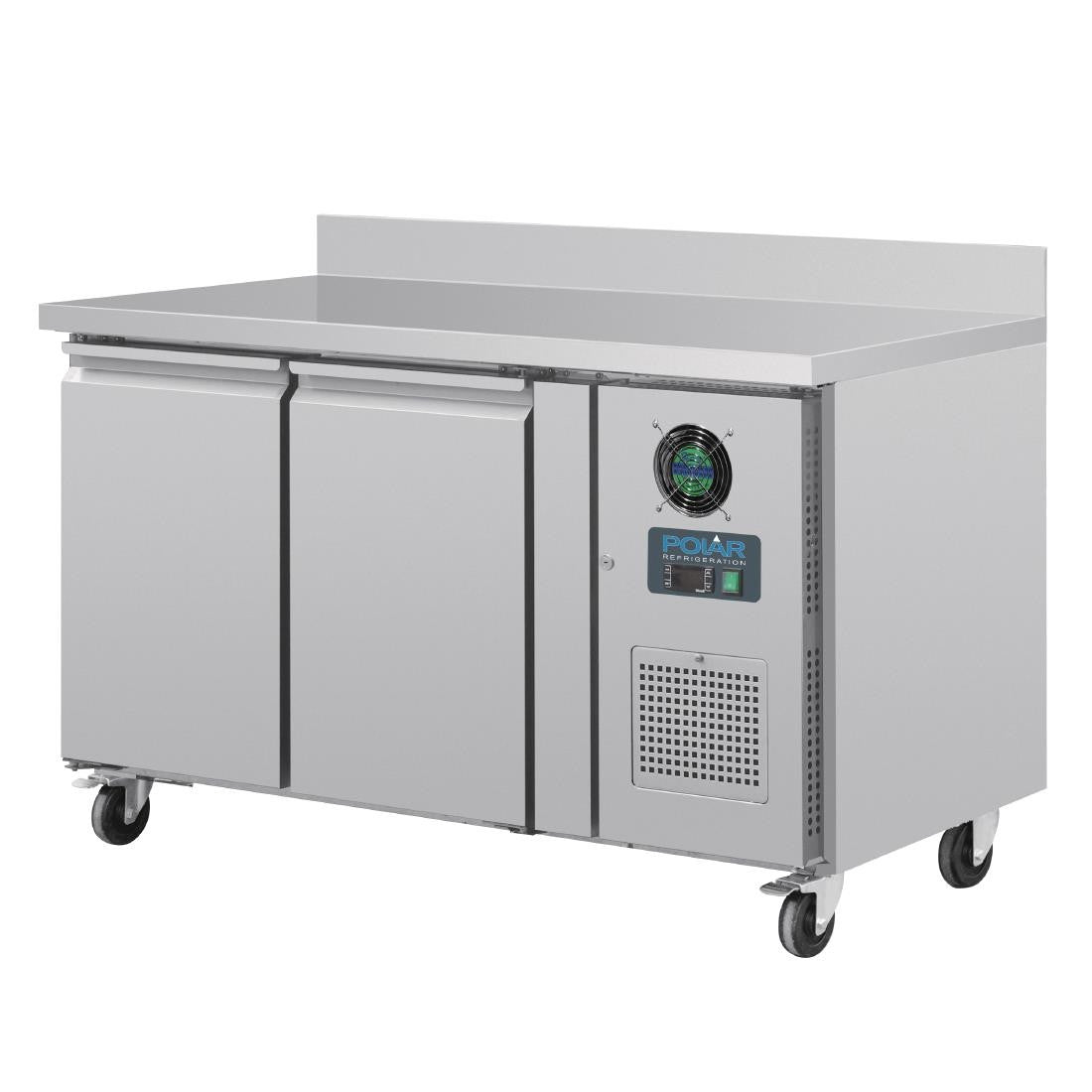 Polar U-Series Double Door Counter Freezer with Upstand 282Ltr DL916