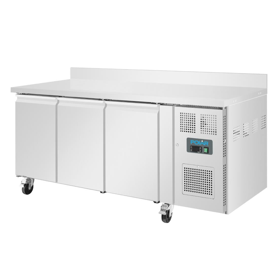Polar U-Series Triple Door Counter Freezer with Upstand 417Ltr DL917