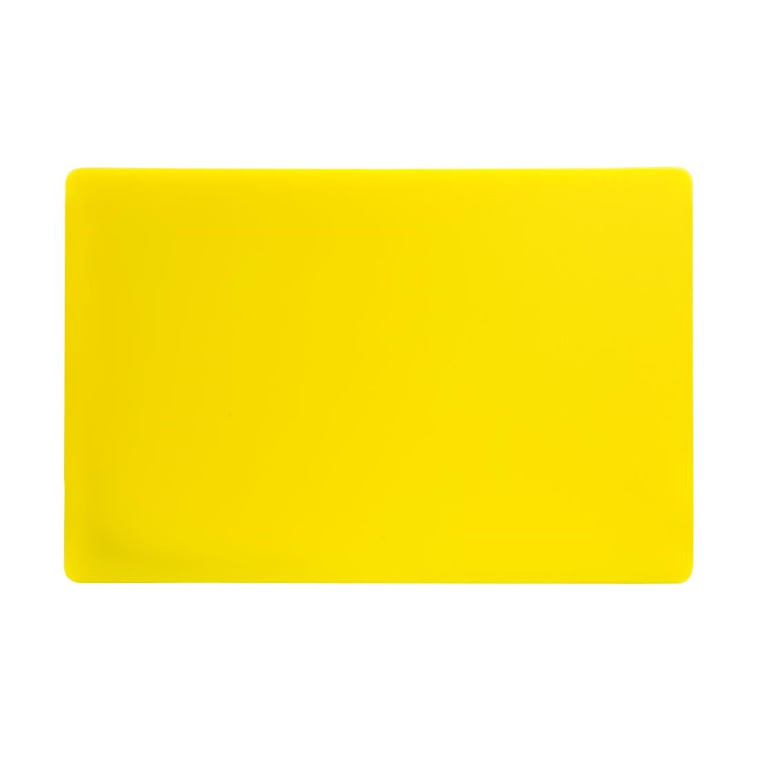 Hygiplas Extra Thick Low Density Yellow Chopping Board Standard DM002