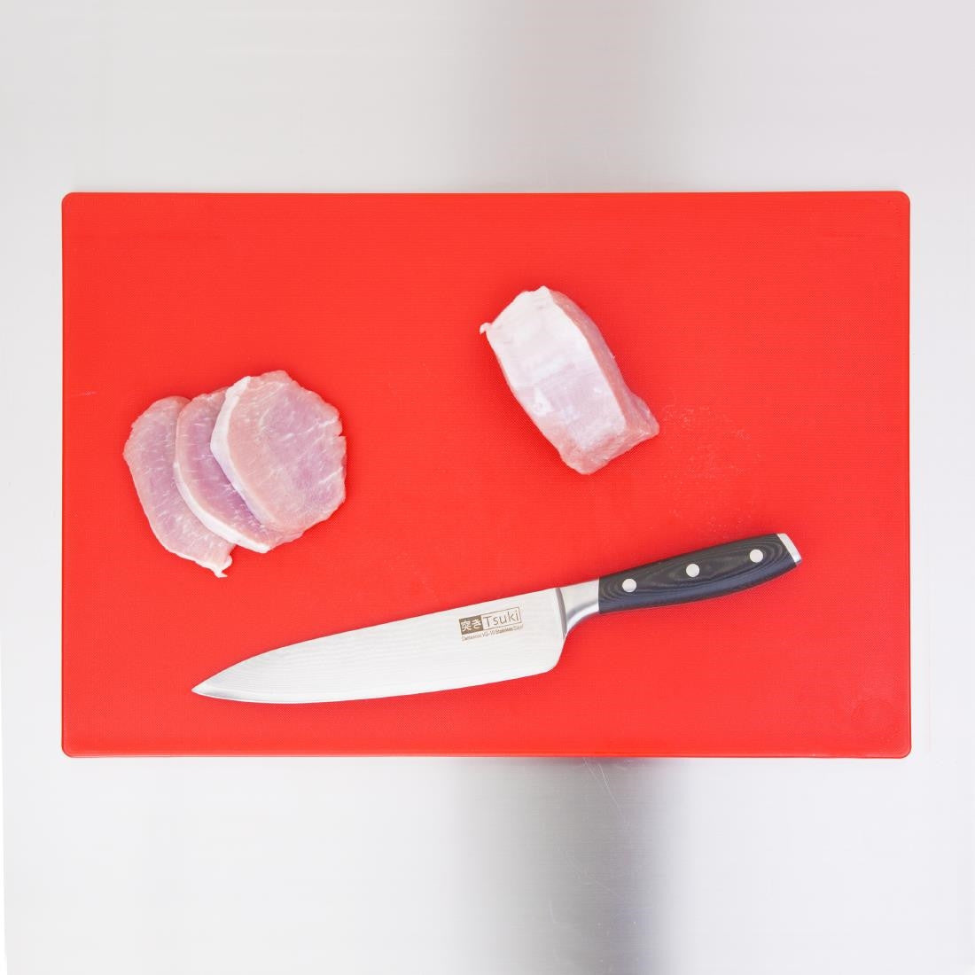 Hygiplas Extra Thick Low Density Red Chopping Board Large HC878