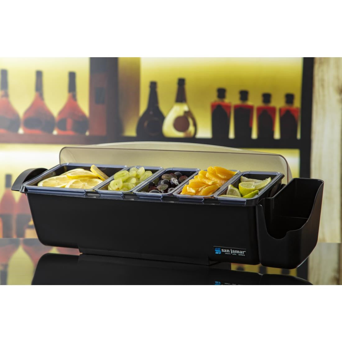 San Jamar Dome Condiment Dispenser 5 Tray DM113