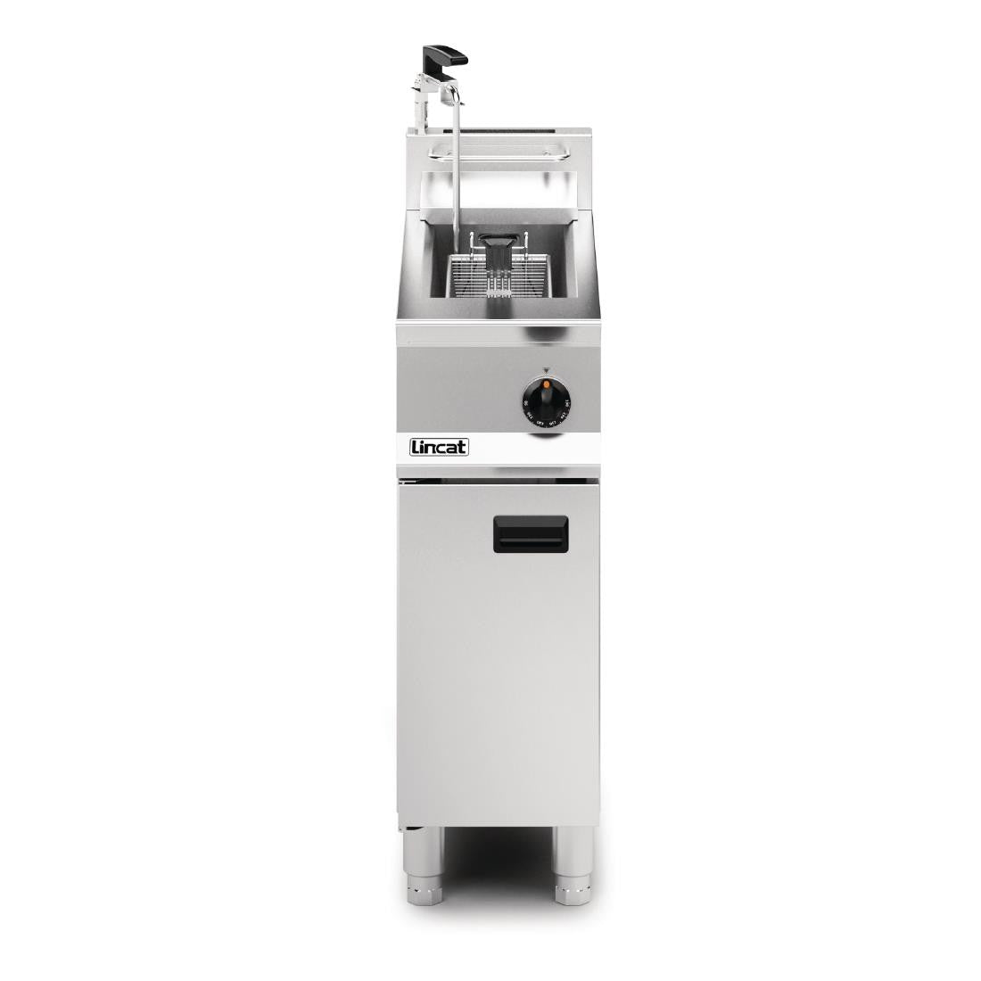 Lincat Opus 800 Single Tank Single Basket Free Standing Natural Gas Filtration Fryer OG8110/OP DM537-N