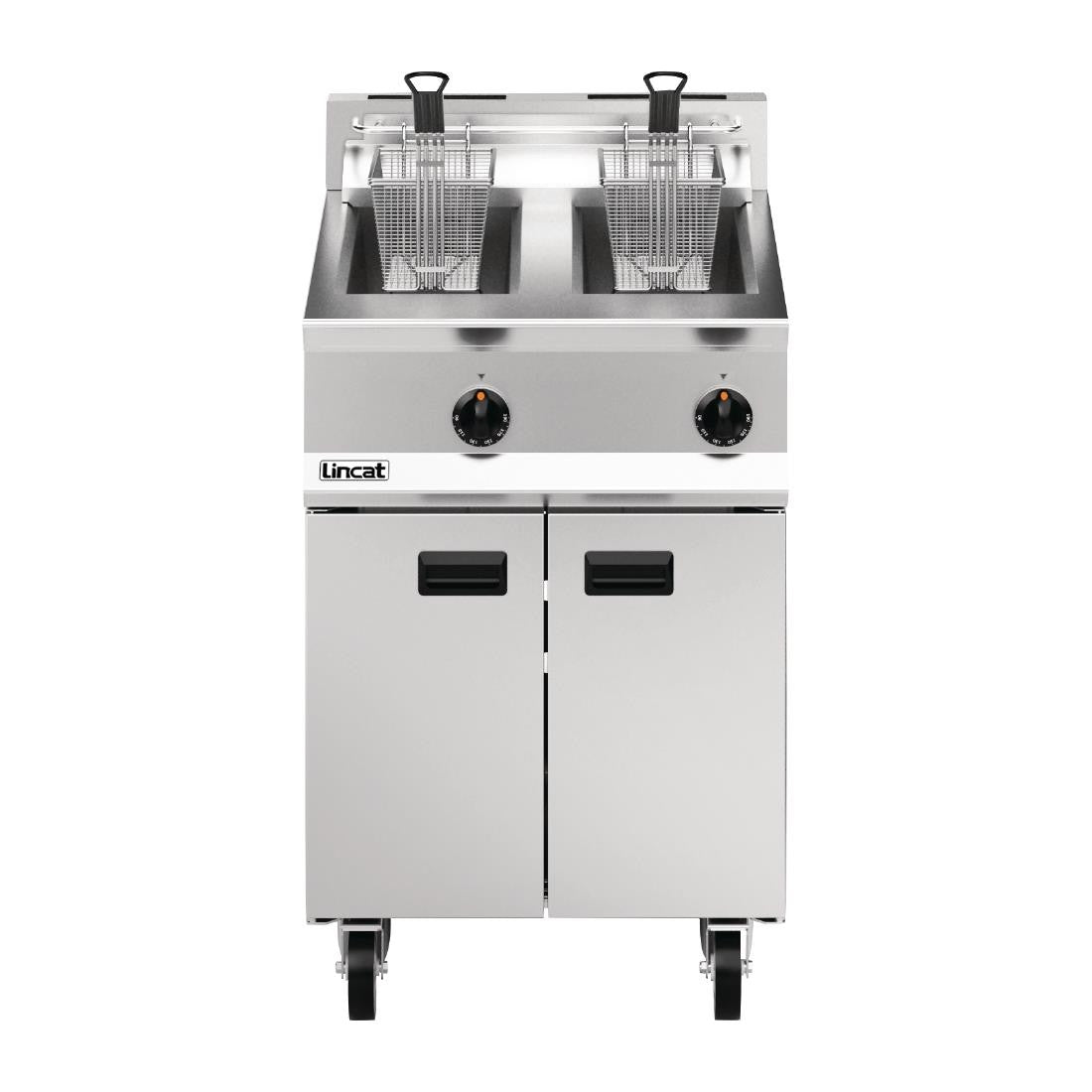 Lincat Opus 800 Twin Tank Twin Basket Free Standing Natural Gas Fryer OG8111 DM538-N