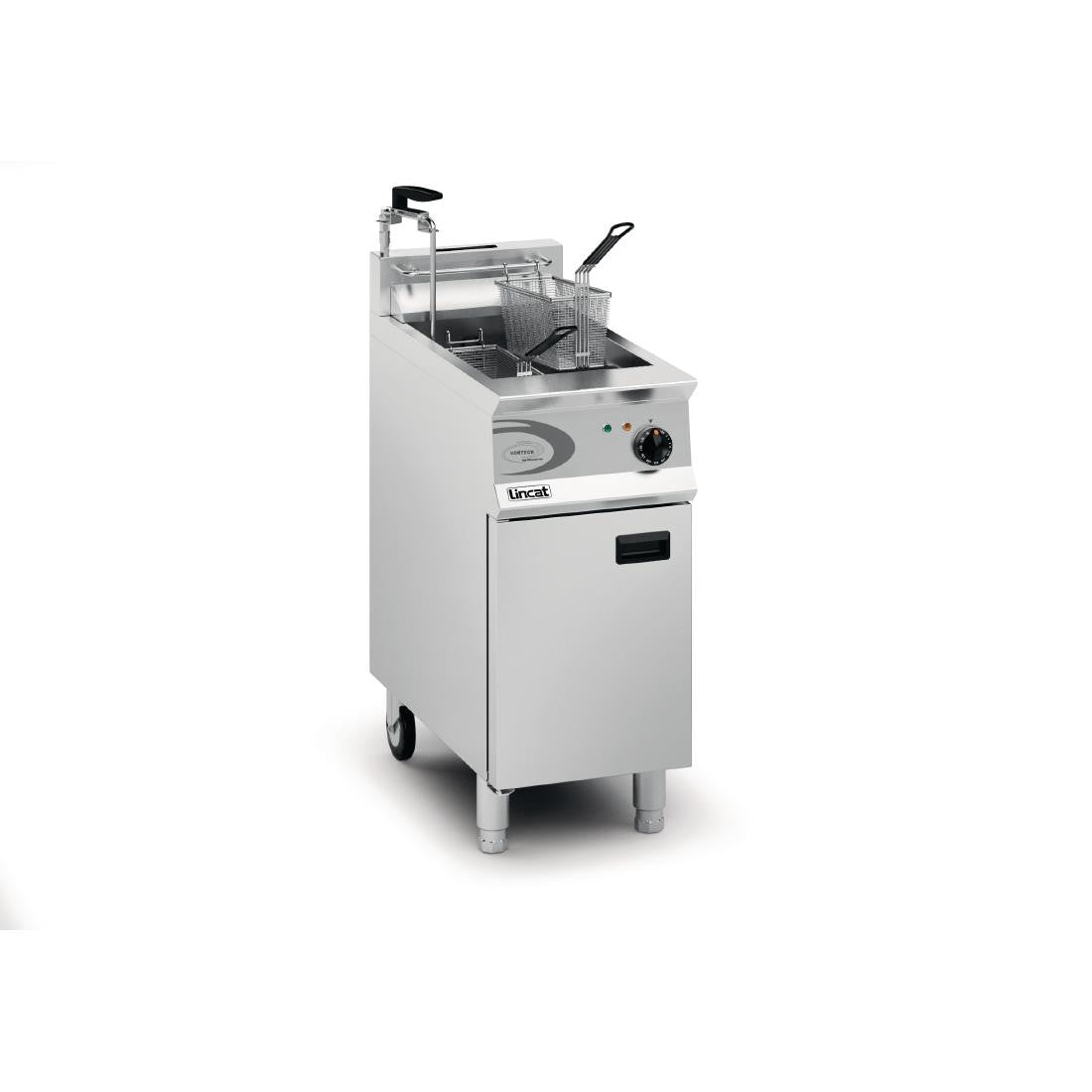 Lincat Vortech Single Tank Twin Basket Free Standing Propane Gas Filtration Fryer OG8115/OP DM541-P