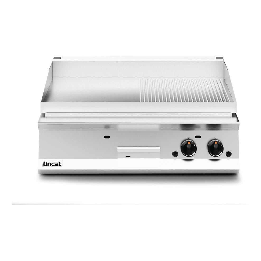 Lincat Opus 800 Half Ribbed Natural Gas Griddle OG8202/R/N DM547-N