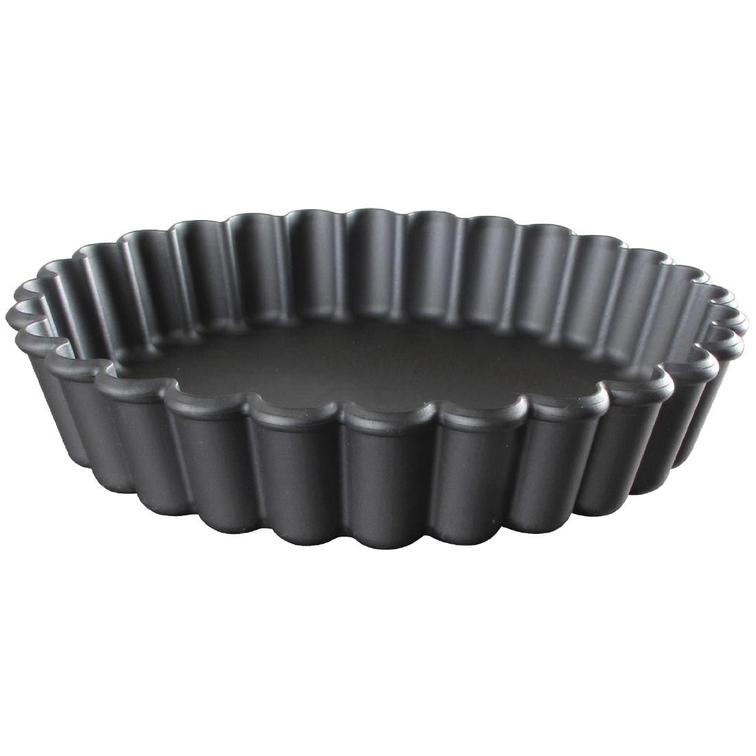 Matfer Bourgeat Exoglass Round Fluted Tartlet Mould 110mm (Pack of 12) DN956