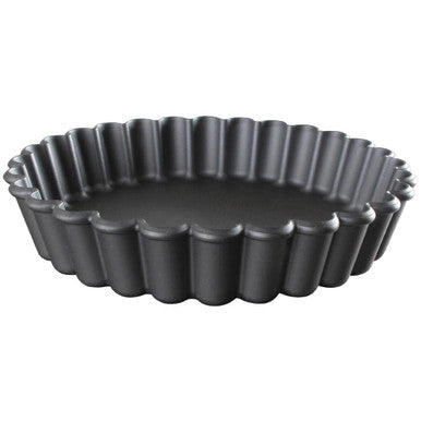 Matfer Bourgeat Exoglass Round Fluted Tartlet Mould 110mm (Pack of 12) DN956