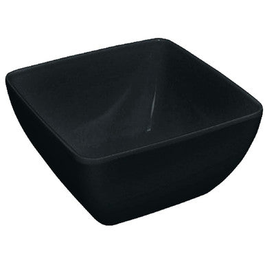 Olympia Kristallon Curved Black Melamine Bowl 8in DP146