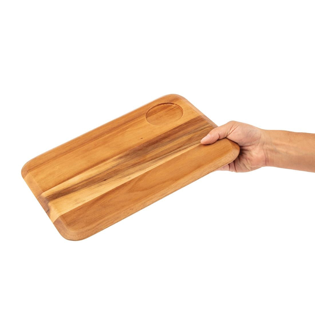 Olympia Rounded Acacia Wooden Serving Board DP156