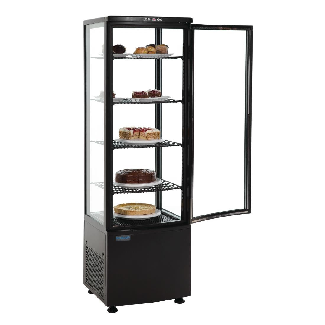 Polar C-Series Curved Door Display Fridge 235Ltr Black DP289