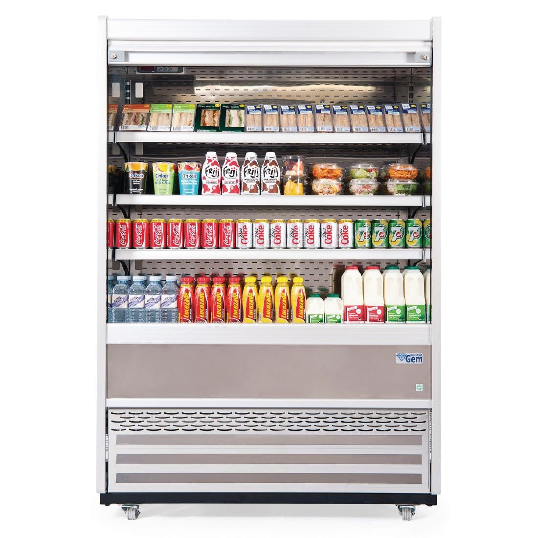 Williams Slimline Gem Multideck White with Security Shutter Width 1510mm DP478