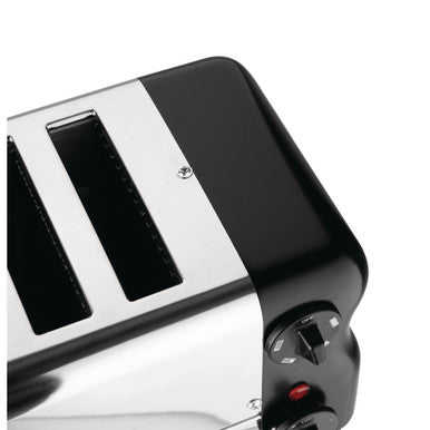 Rowlett Esprit 6 Slot Toaster Jet Black w/2x Additional Elements & Sandwich Cage CH187