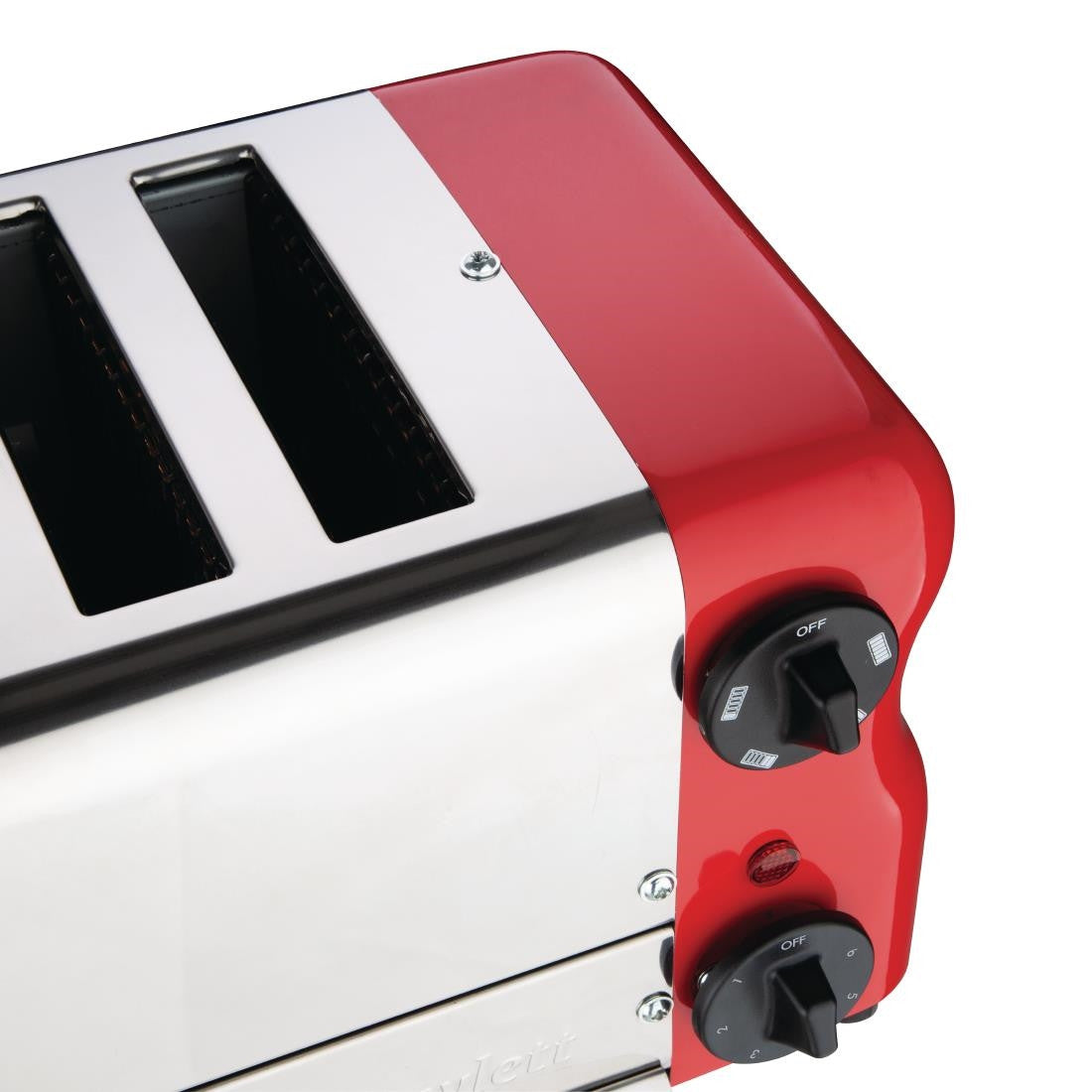 Rowlett Esprit 6 Slot Toaster Traffic Red w/2x Additional Elements & Sandwich Cage CH188
