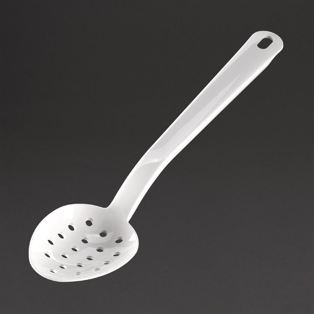 Matfer Bourgeat Exoglass Perforated Serving Spoon White 13" DR197
