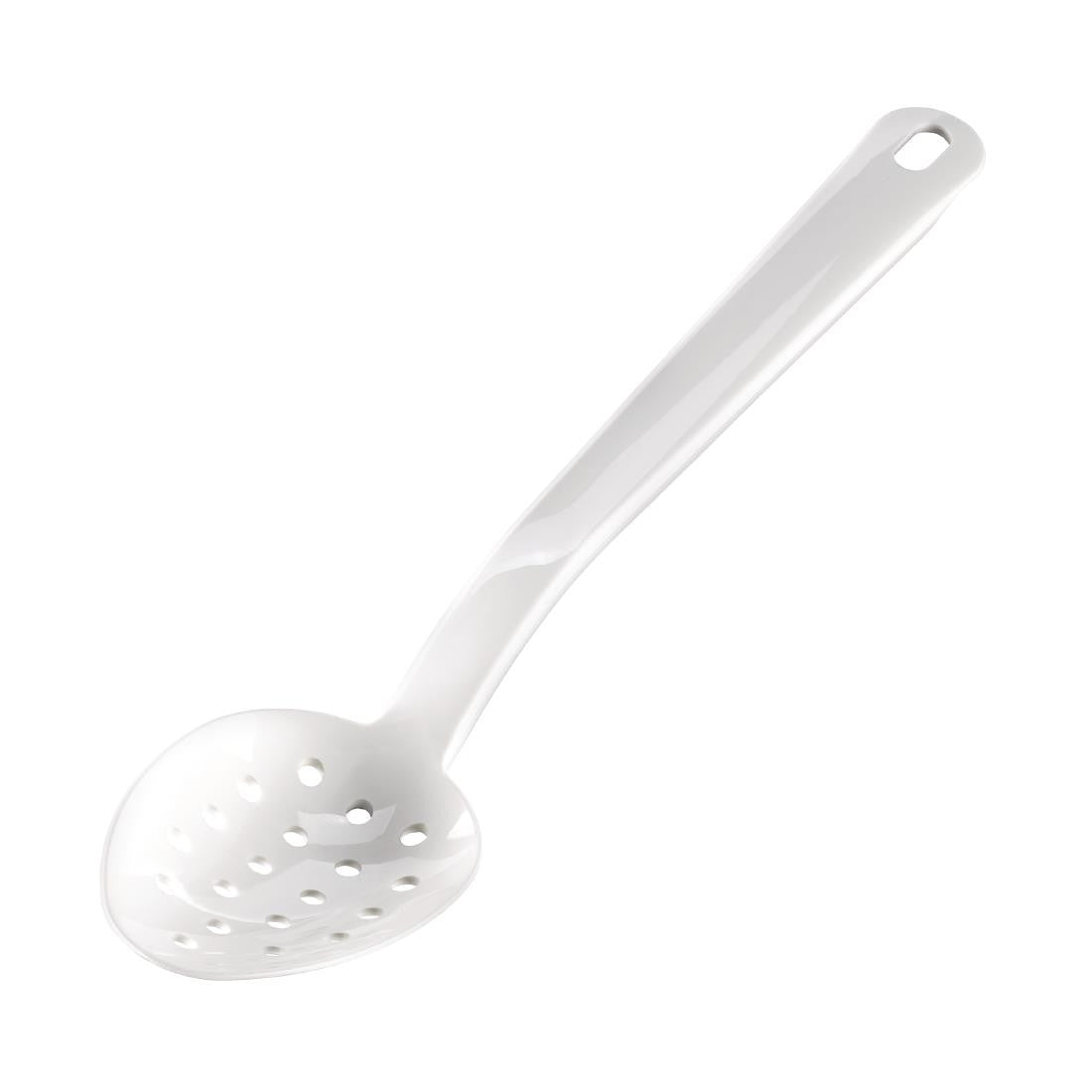 Matfer Bourgeat Exoglass Perforated Serving Spoon White 13" DR197