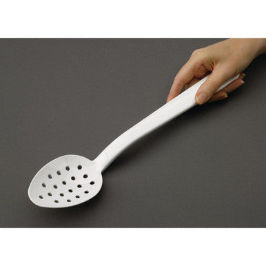 Matfer Bourgeat Exoglass Perforated Serving Spoon White 13" DR197