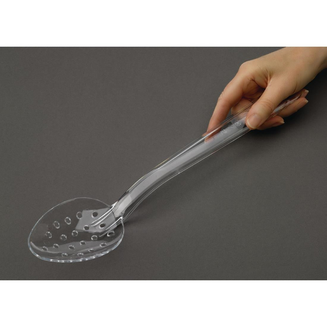Matfer Bourgeat Exoglass Perforated Serving Spoon Clear 13" DR198