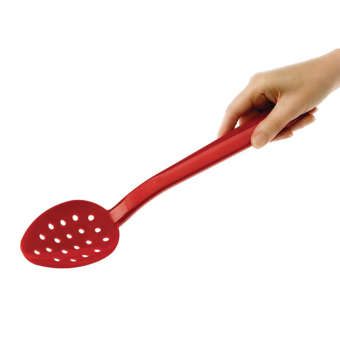 Matfer Bourgeat Exoglass Perforated Serving Spoon Red 13" DR199