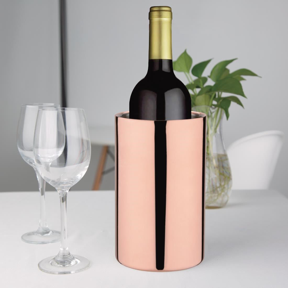 Olympia Copper Plated Wine Cooler DR741