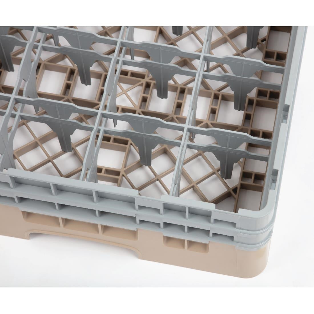 Cambro Camrack Beige 16 Compartments Max Glass Height 133mm DW551