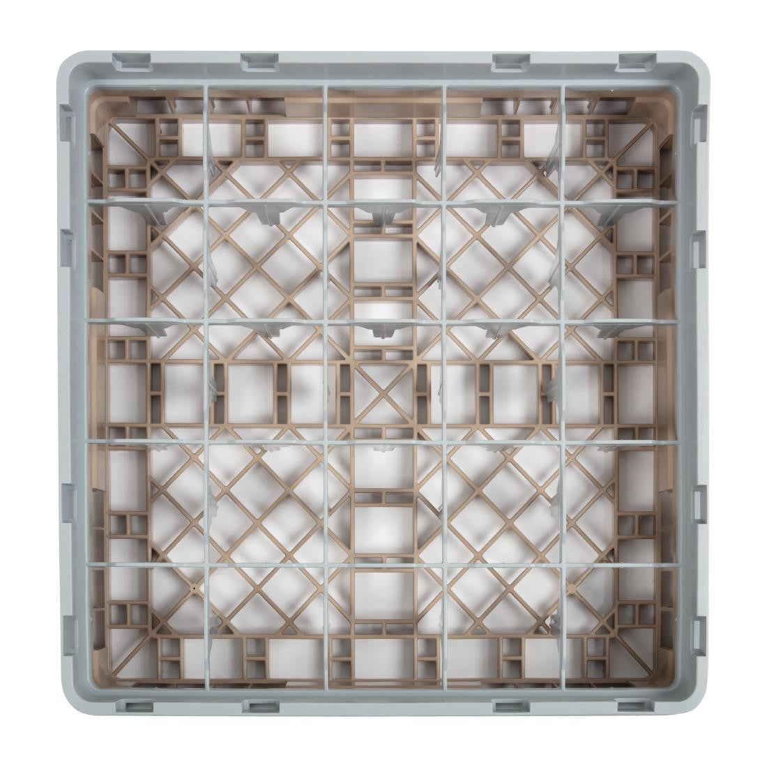 Cambro Camrack Beige 25 Compartments Max Glass Height 92mm DW554