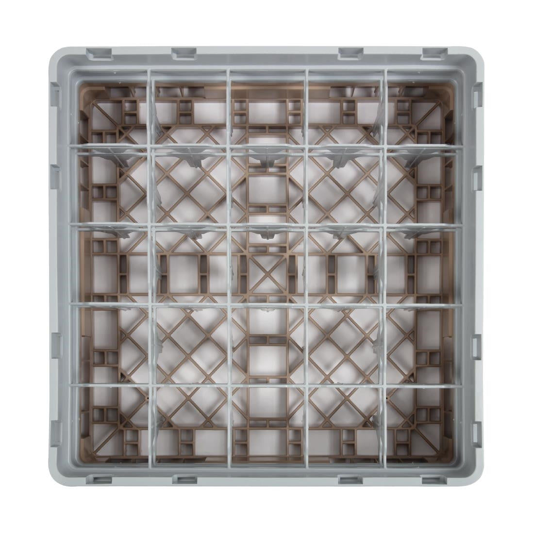 Cambro Camrack Beige 25 Compartments Max Glass Height 133mm DW555