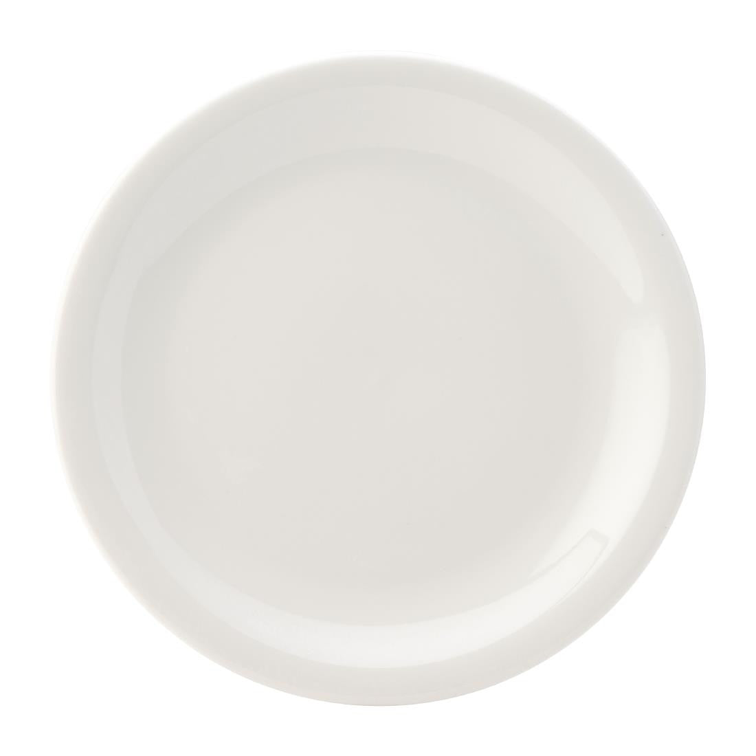 Utopia Titan Narrow Rimmed Plates White 240mm 24 Pack DY318