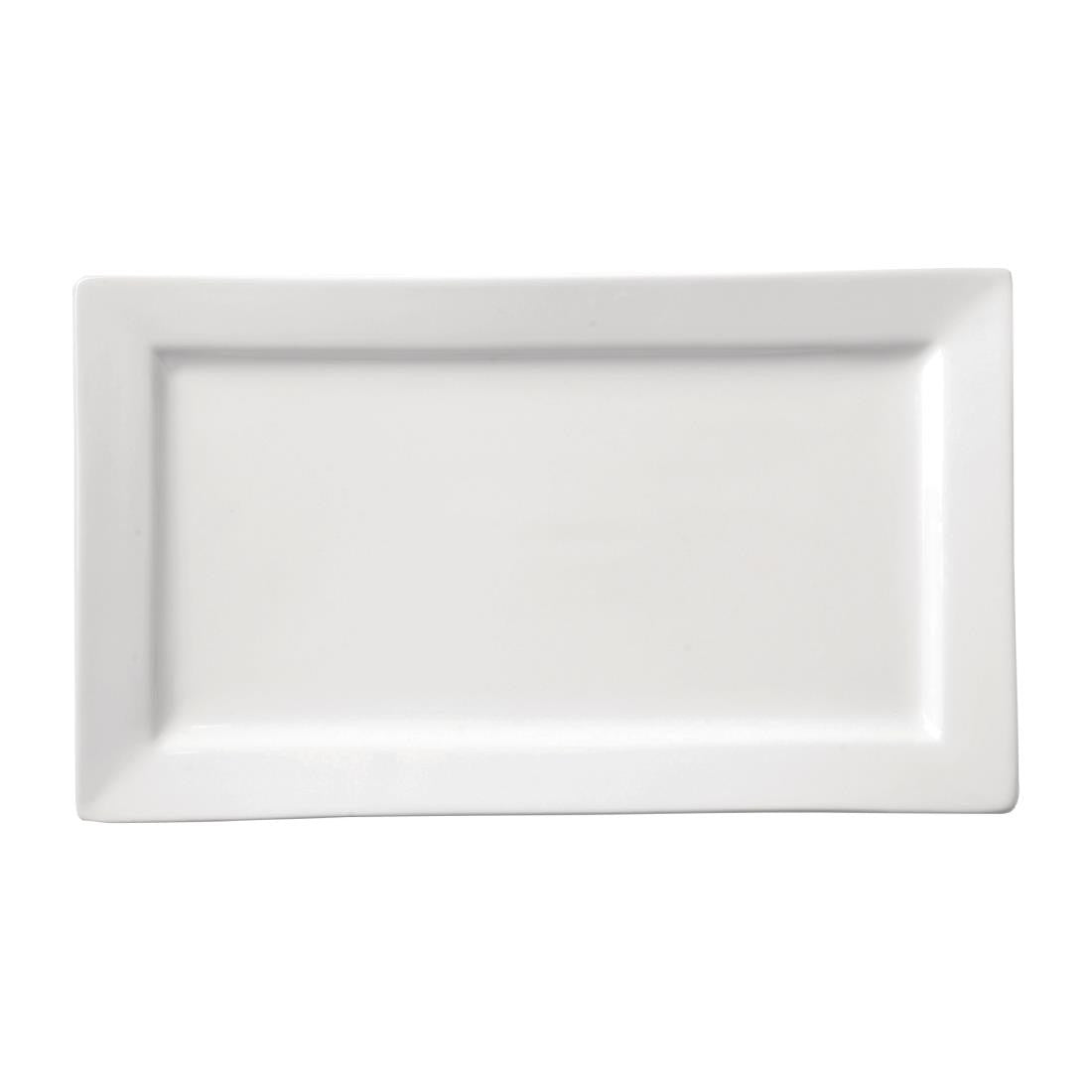 Utopia Titan Rectangular Plates White 180mm x 300mm 12 Pack DY338