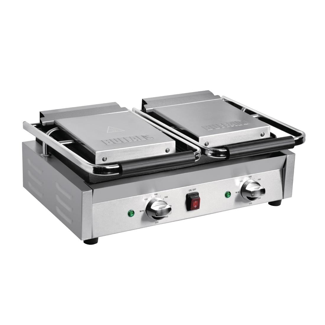 Buffalo Bistro Double Ribbed Contact Grill DY994
