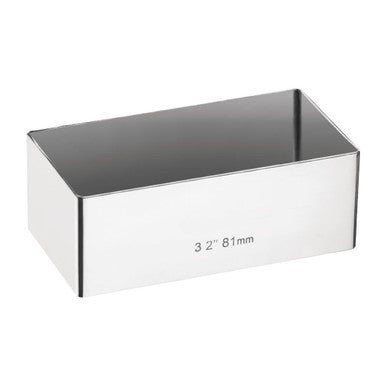Rectangular Mini Gateaux Mould 80 x 40mm E062