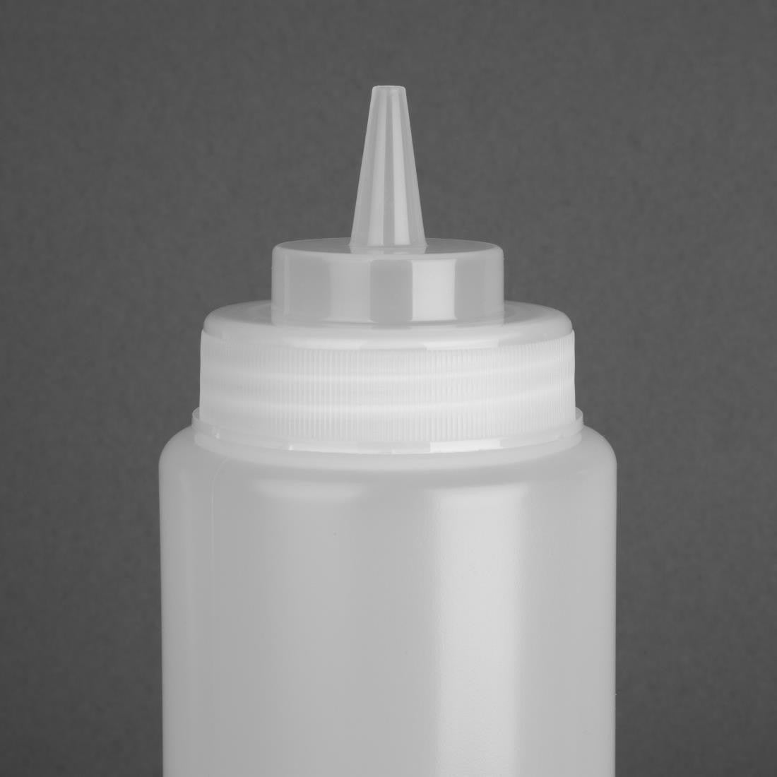 Vogue Clear Wide Neck Squeeze Sauce Bottle 32oz E093