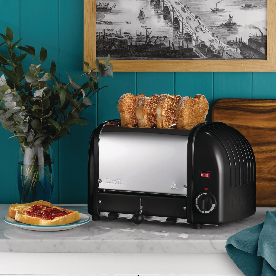 Dualit 4 Slice Vario Toaster Black 40344 E266