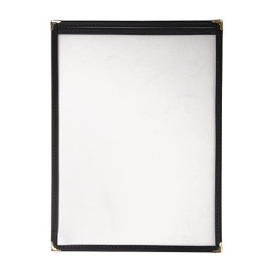 Olympia American Style Menu Cover Black A4 E292