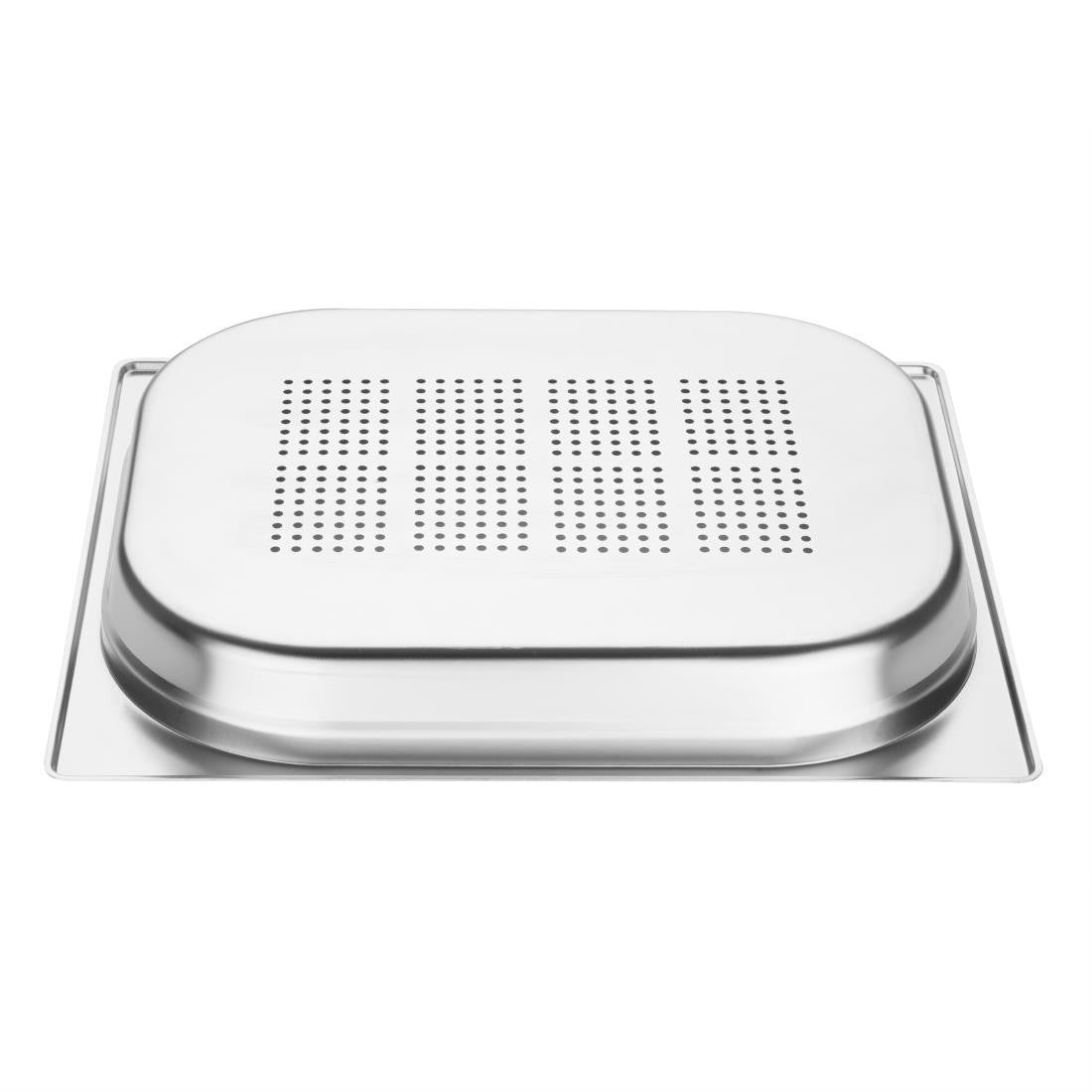 Vogue Stainless Steel Perforated 1/2 Gastronorm Tray 40mm E698