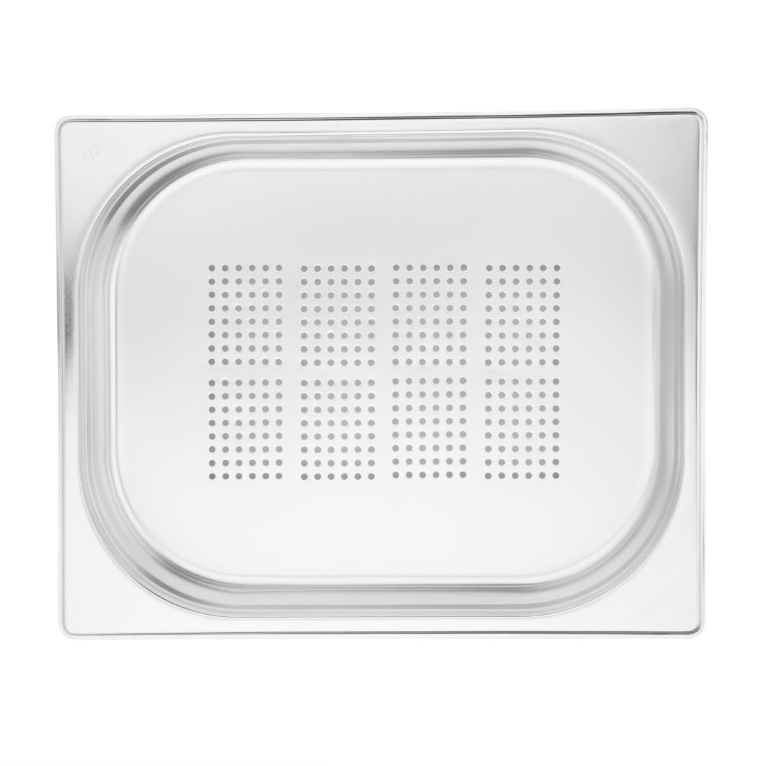 Vogue Stainless Steel Perforated 1/2 Gastronorm Tray 40mm E698