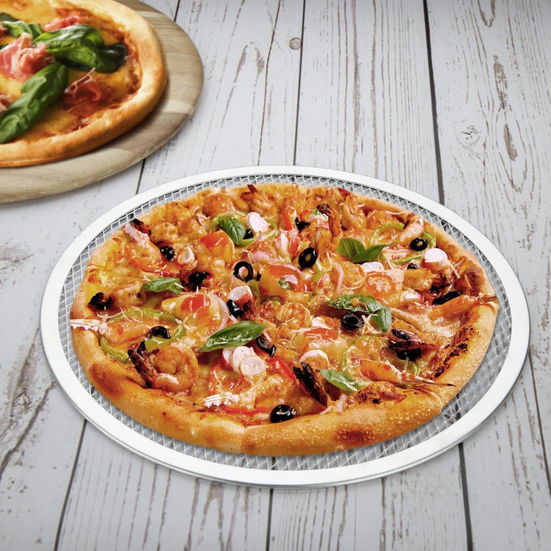 Vogue Aluminium Pizza Screen 12in F013