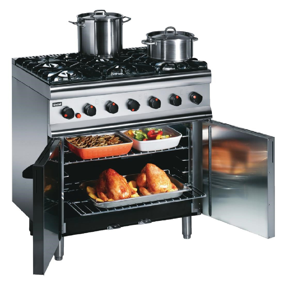 Lincat Silverlink 600 Propane Gas 6 Burner Oven Range SLR9/P F047-P