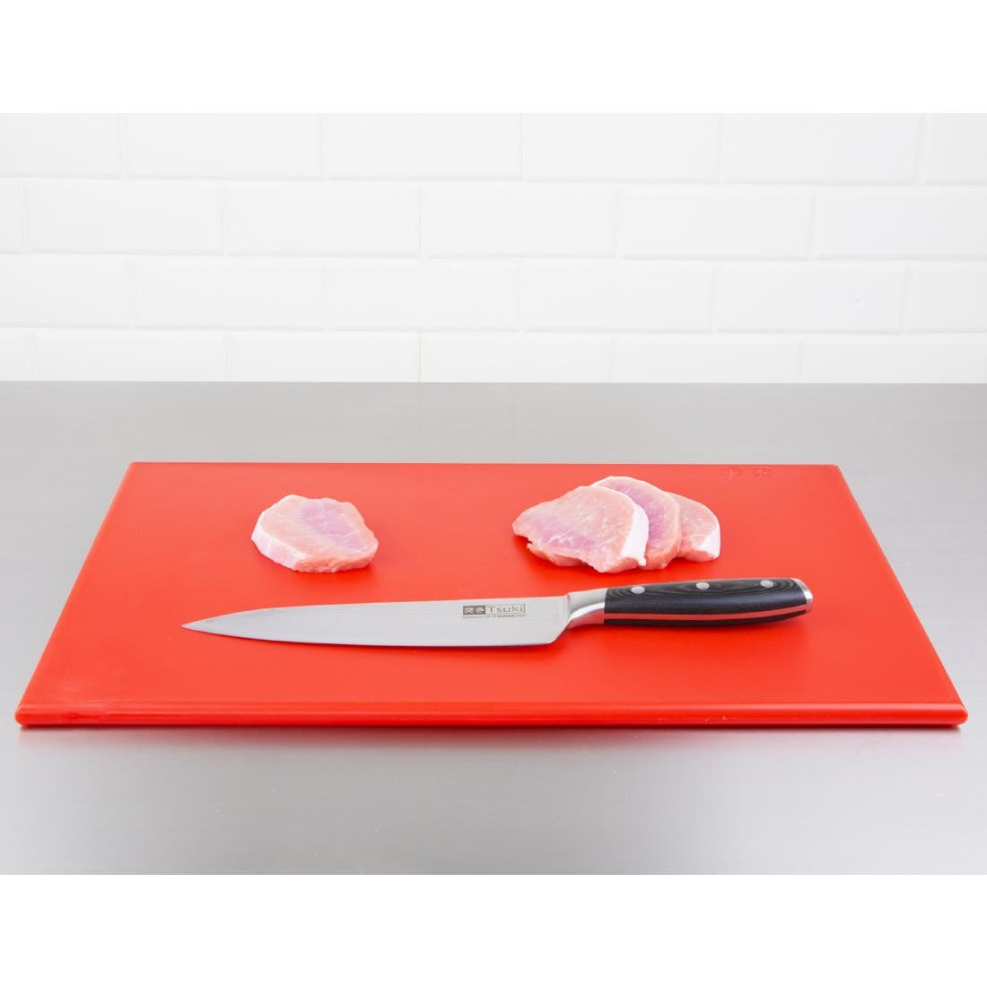 Hygiplas Anti Microbial High Density Red Chopping Board F155